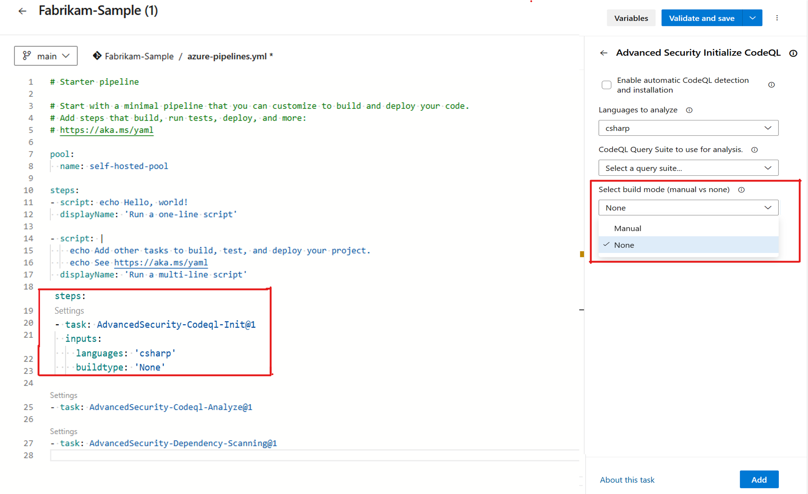 Screenshot of AdvancedSecurity-Codeql Screenshot of AdvancedSecurity-Codeql.