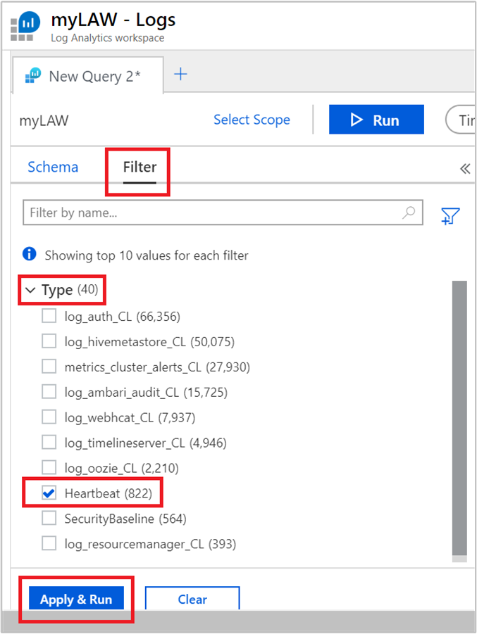 log analytics search specific metrics.