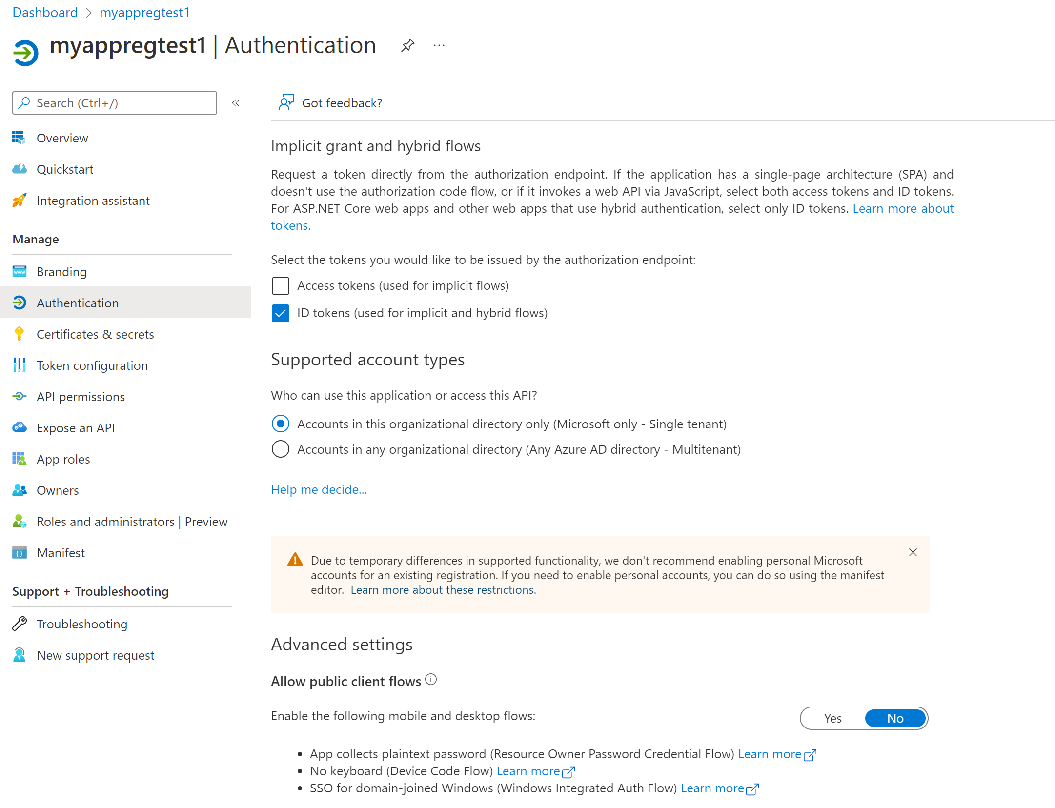 Allow public client flows