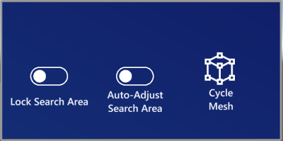 Unity search area hand menu