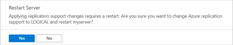 Azure Database for PostgreSQL - Replication - Confirm restart