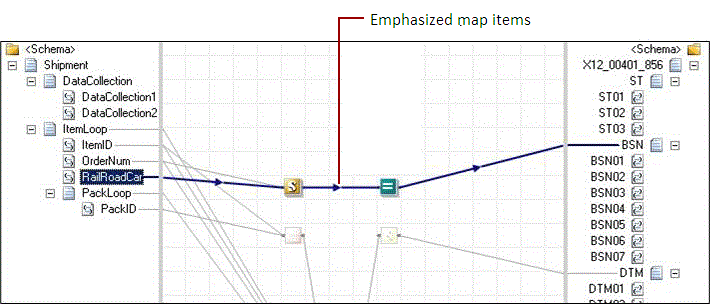 Mapper_IntelliSelect Emphasizing a map item