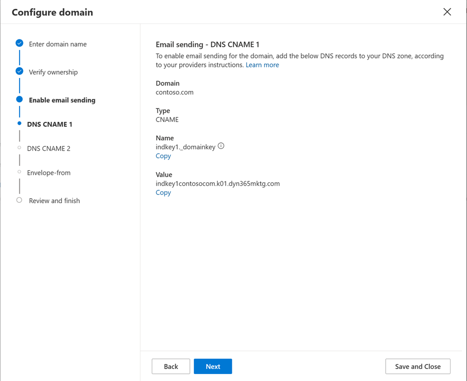 Enable email sending enable email sending