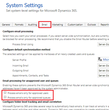 Email processing for unapproved user and queues Email processing for unapproved user and queues.