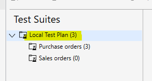 Screenshot of Node for Local Test Plan selected in the test tree.