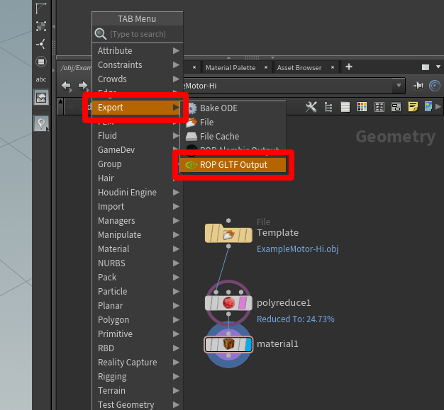 Export ROP GLTF Output Export ROP GLTF Output.