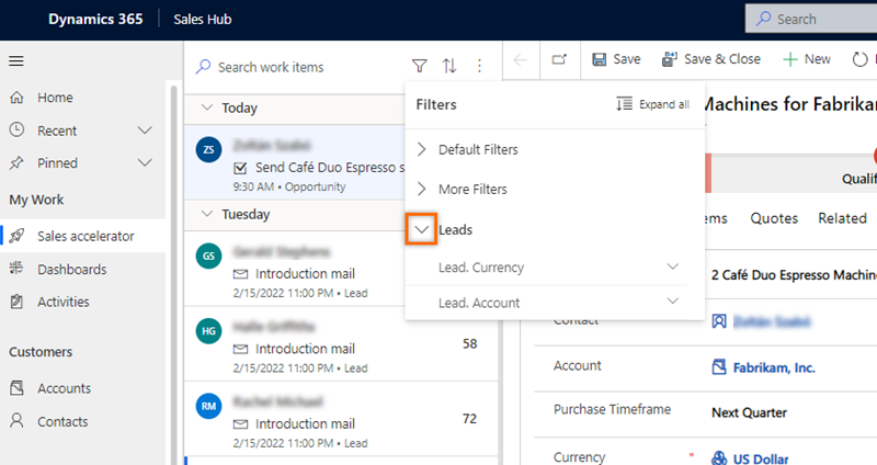 Select Leads from filters Select Leads from filters.