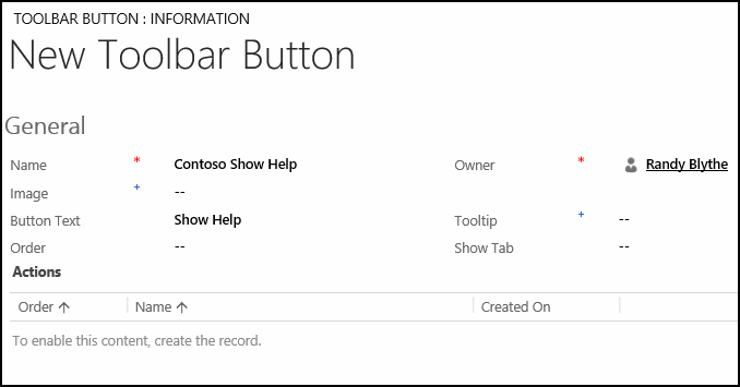 Create a new toolbar button.