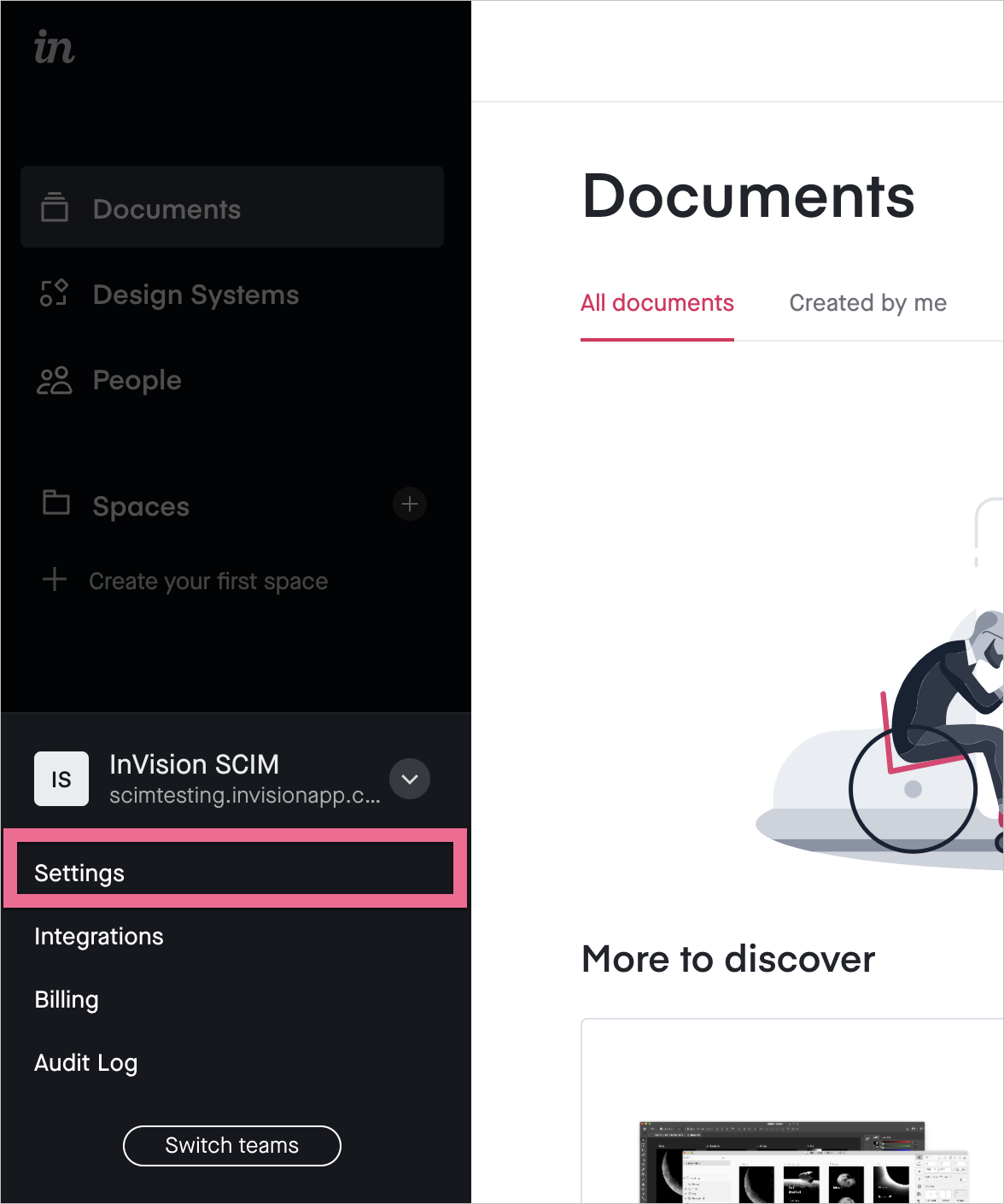 SCIM setup configuration