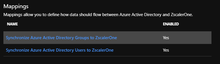 Zscaler One group synchronization