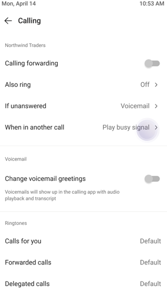 Screenshot showing the Busy-on-Busy setting.