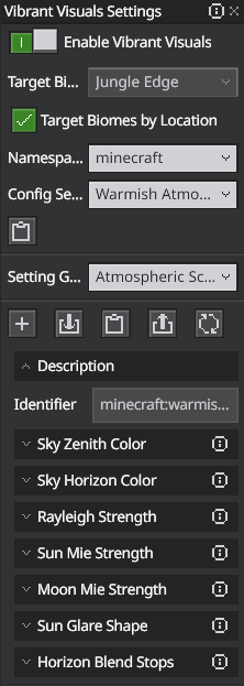 Atmospheric Scattering Settings