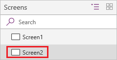 Screen2 in list.