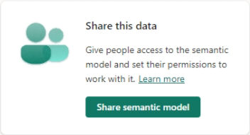 Screenshot of datamart share this data section on data details page.