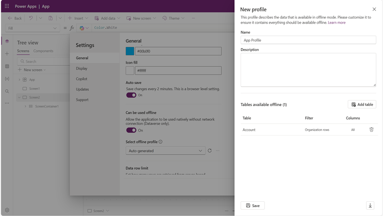 Profile creation in Canvas Studio. Profile creation in Canvas Studio.