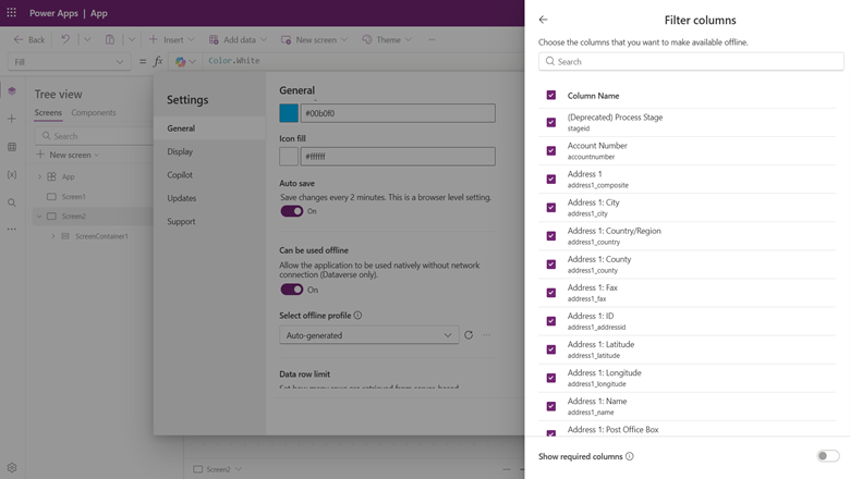 Column selection experience in profile configuration. Column selection experience in profile configuration.