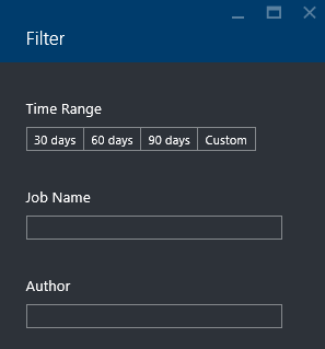 Azure Data Lake Analytics filter jobs