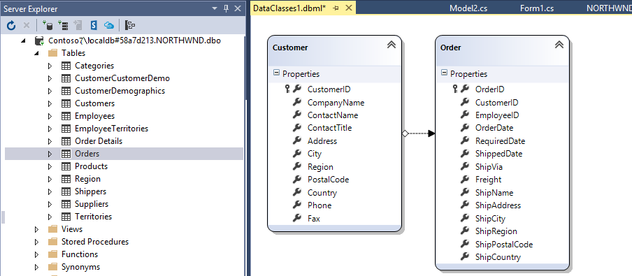 raddata LINQ to SQL Designer LINQ to SQL Designer
