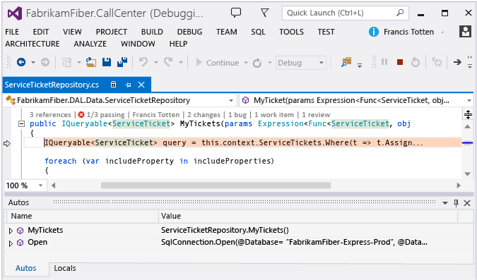 FFR_ITSummaryPagePerformanceGoToCode Go to application code from performance event