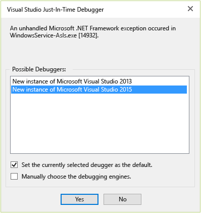 JustInTimeDebugger JustInTimeDebugger