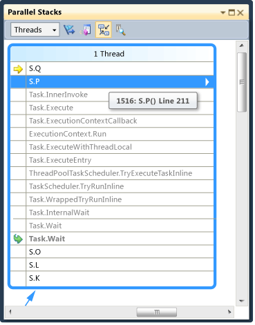 PDB_Walkthrough_9B Highlighted thread in threads view