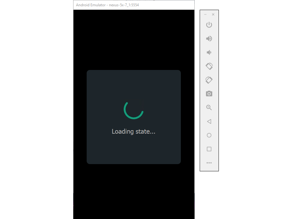 Loading state on restart