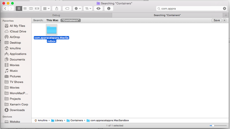 Opening the app's bundle Opening the app's bundle