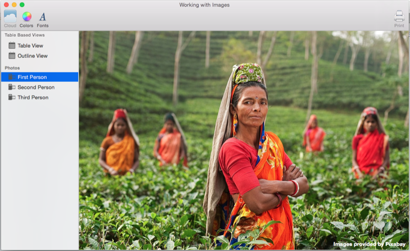 An example of the running app An example of the running app