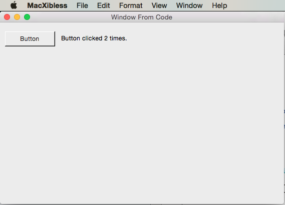 An example app run An example app run