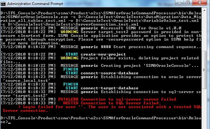 SSMA Console Output_Oracle SSMA Console Output_Oracle