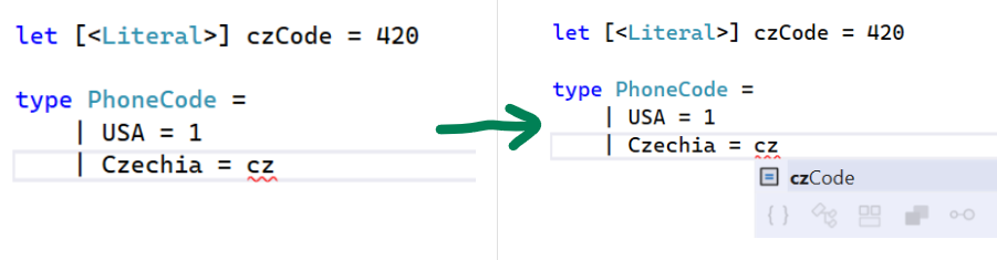Improved autocomplete in enum case value expressions