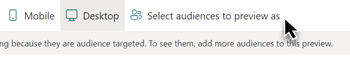 This screenshot shows the audience targeting group label.