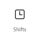 Image of the shifts card icon.