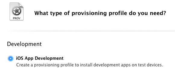 The Development Provisioning Profile