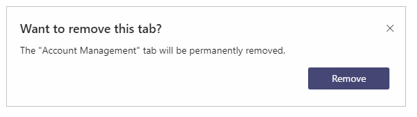 Confirm removal Confirm removal.