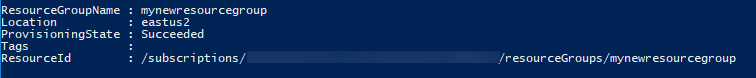 Create an Azure Resource Group Create an Azure Resource Group