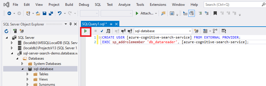 Execute query Execute query
