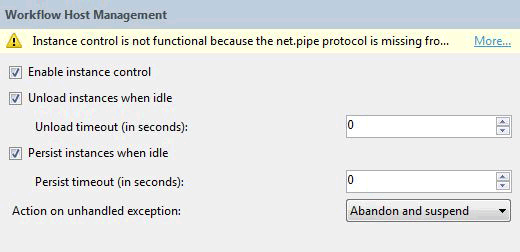 AppFabricConfiguration-Management App Fabric Configuration Workflow Host Management
