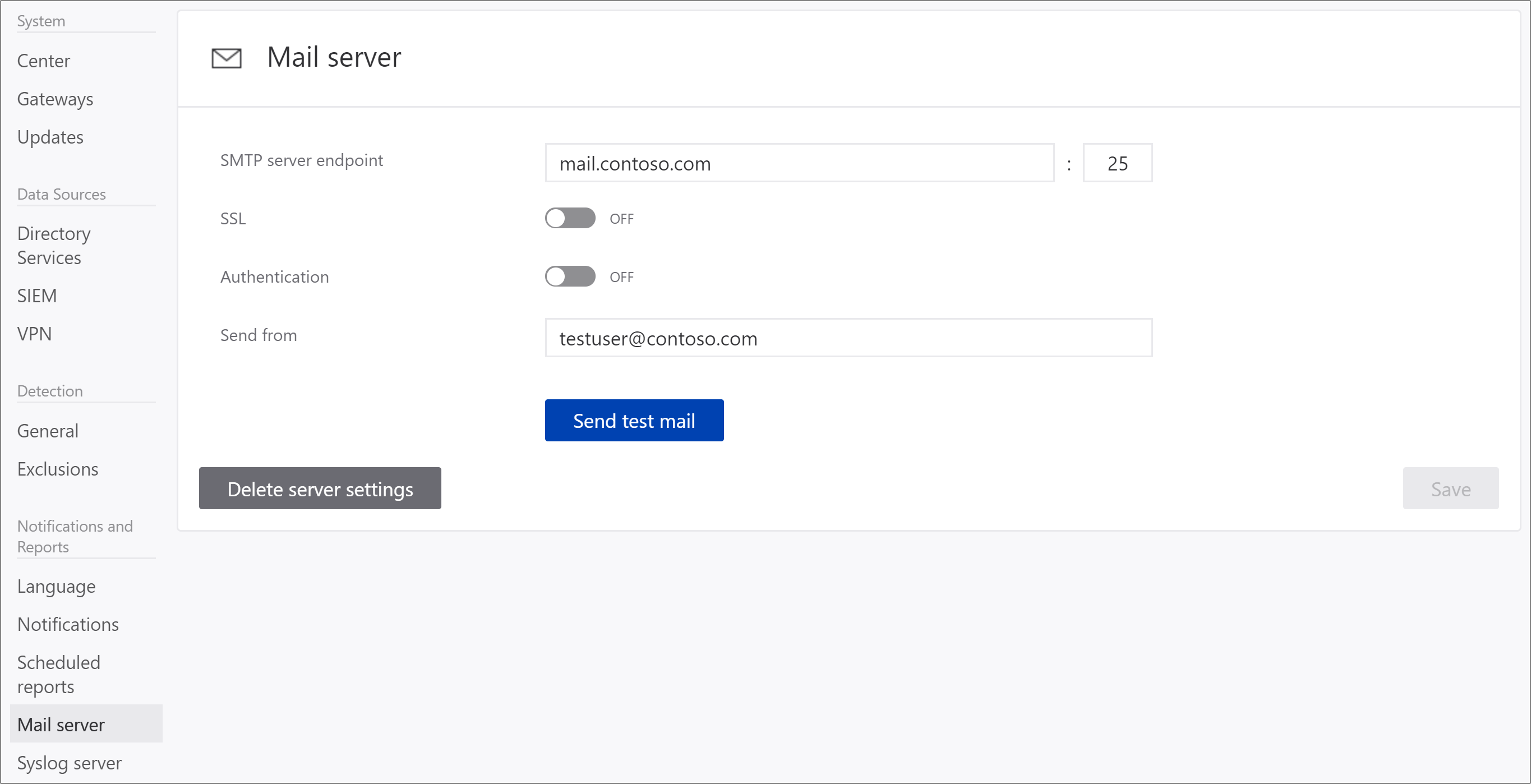 Setting email notification settings in Advanced Threat Analytics ...