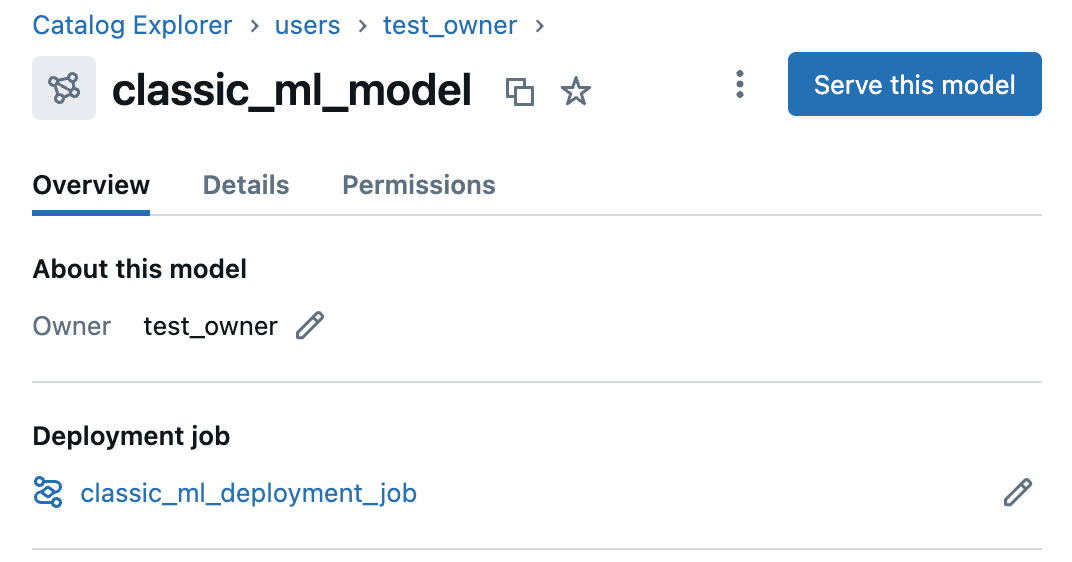 Connected deployment job.