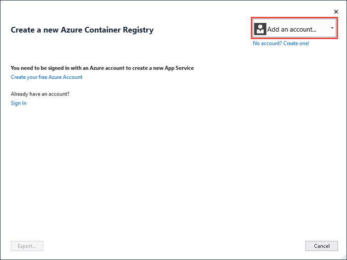 Sign in to Azure.