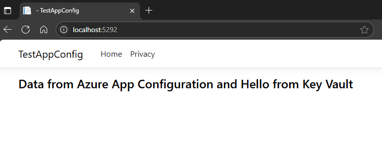 Quickstart local app launch