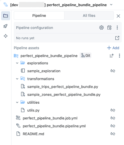 Bundle with pipeline tree