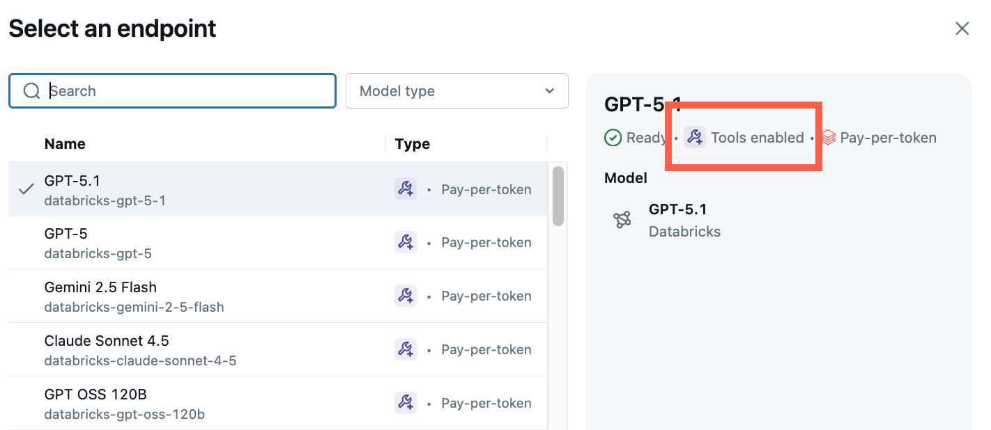 AI Playground provides a low-code option for agent prototyping.