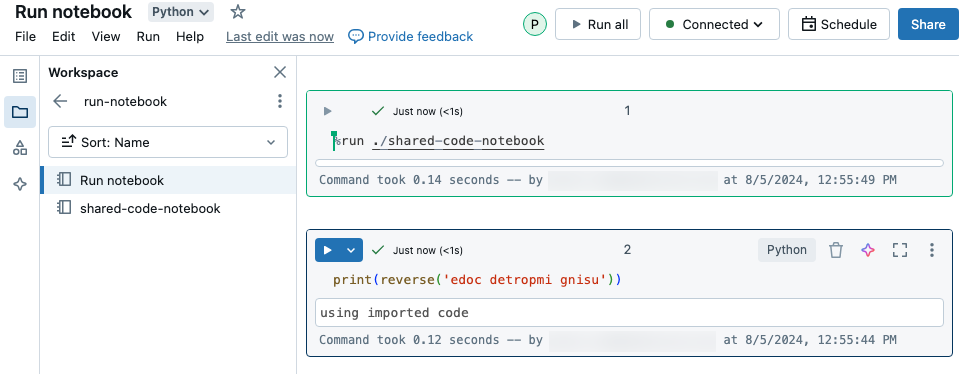 Notebook import example