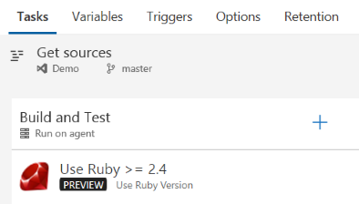 Use Ruby task