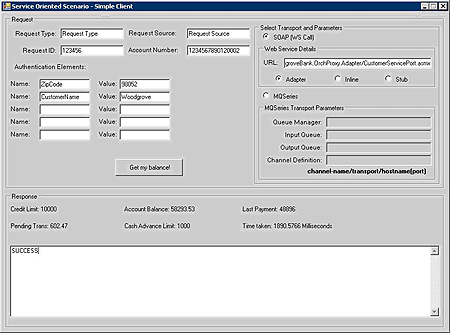 SOAP_Transport_adapter_success Run the client application for the adapter version