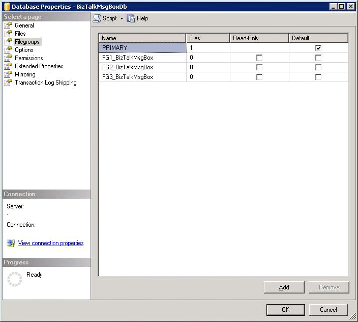 6be47c0e-06c3-45d9-bce2-a42453da7d19 SQL Server, adding filegroups to a database