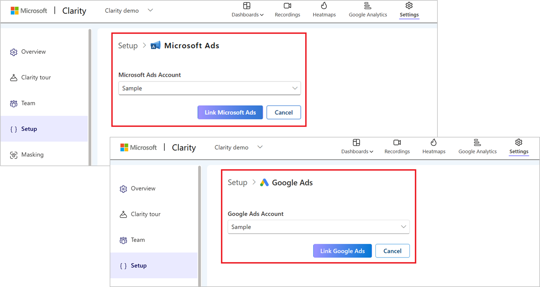 Link ads.