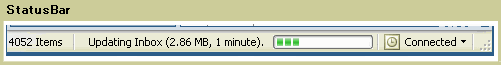 Status bar Status bar